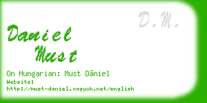 daniel must business card